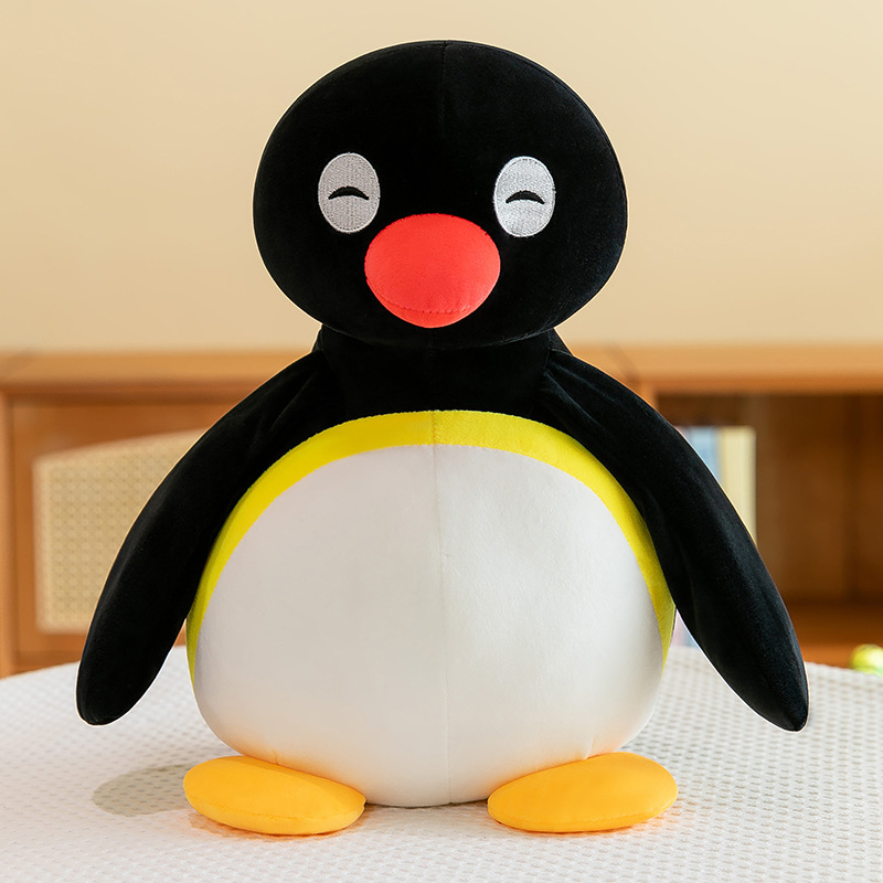 Fish-hugging Penguin Plush Toy Cute Cartoon Anime Stuffed Doll for Women, Perfect Birthday Gift
