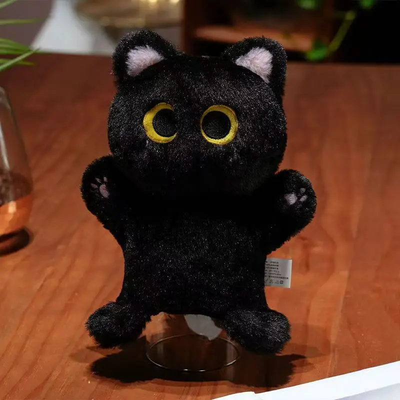 Cute Cat Hand Puppet Soft Kitty Educational Baby Toy for Kids Animel Stuffed Doll