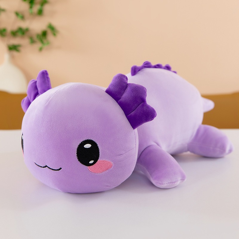Super Soft Plush Salamander Stuffed Toy Cute Axolotl Animal Pillow for Kids and Home Decor