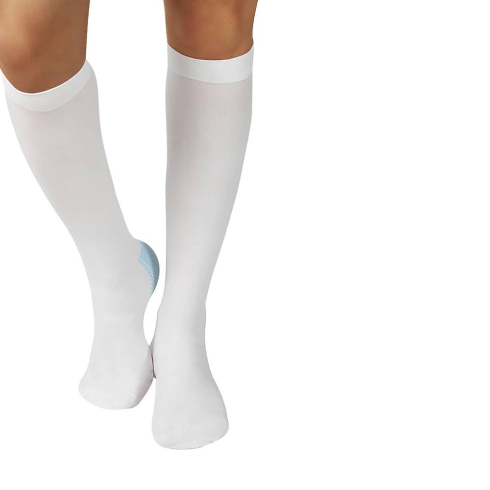 Compression Stockings for Women & Men Knee-High Anti-Embolism with Inspection Hole