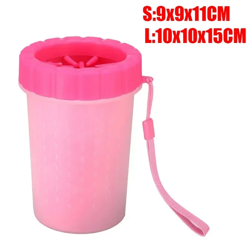Soft Silicone Dog Paw Washer Cleaner Cup Pet Foot Cleaning Brush for Dogs and Cats