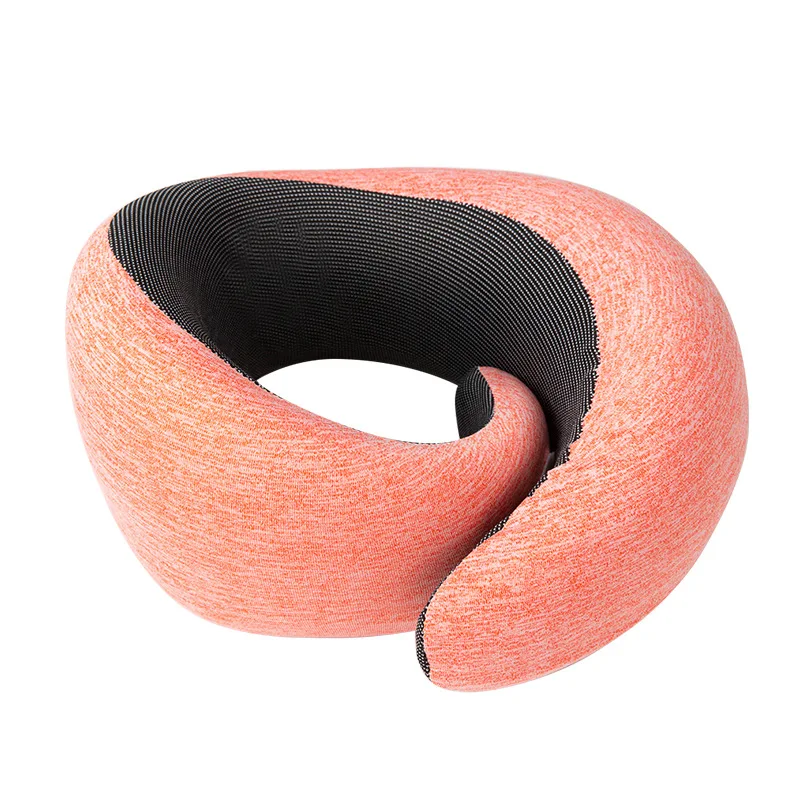 U Shape Memory Foam Neck Pillow Snail Travel Neck Pillow for Comfortable Relaxation, Portable Cervical Support for Air