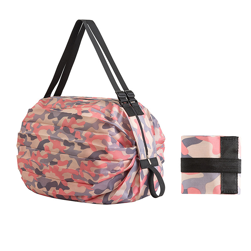 Large Capacity Foldable Storage Bag with Handle Portable Camouflage Travel Tote