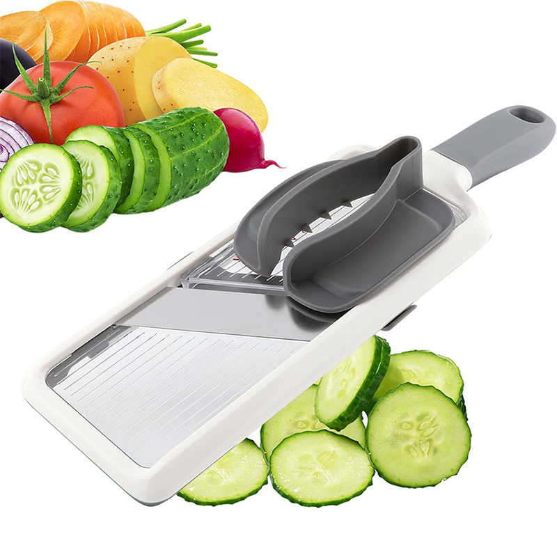 Multi Handheld Mandoline Slicer with Adjustable Stainless Steel Blade Kitchen Veggie Chopper & Cheese Grater