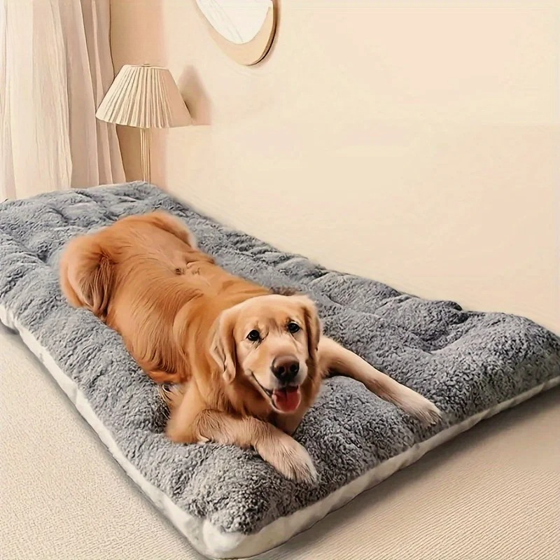 Large Plush Dog Bed Sofa Super Soft Polyester Pet Mat for Small, Medium, and Large Dogs