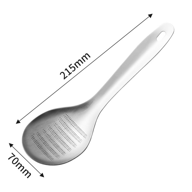 Stainless Steel Ginger Grater Spoon Multipurpose Kitchen Tool for Mincing Garlic, Ginger, Fruits, and Vegetables