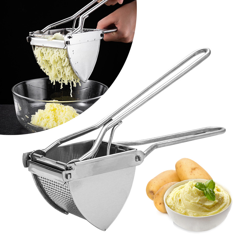 Heavy Duty Stainless Steel Potato Ricer Masher for Baby Food & Kitchen Use Heavy Duty Stainless Steel Potato Ricer Masher for Baby Food & Kitchen Use
