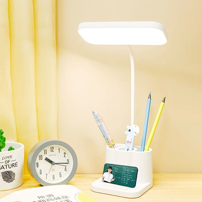 LED Eye Protection Desk Lamp for Study and Reading USB-Powered, Small Table Lamp for Bedroom and Dormitory Use