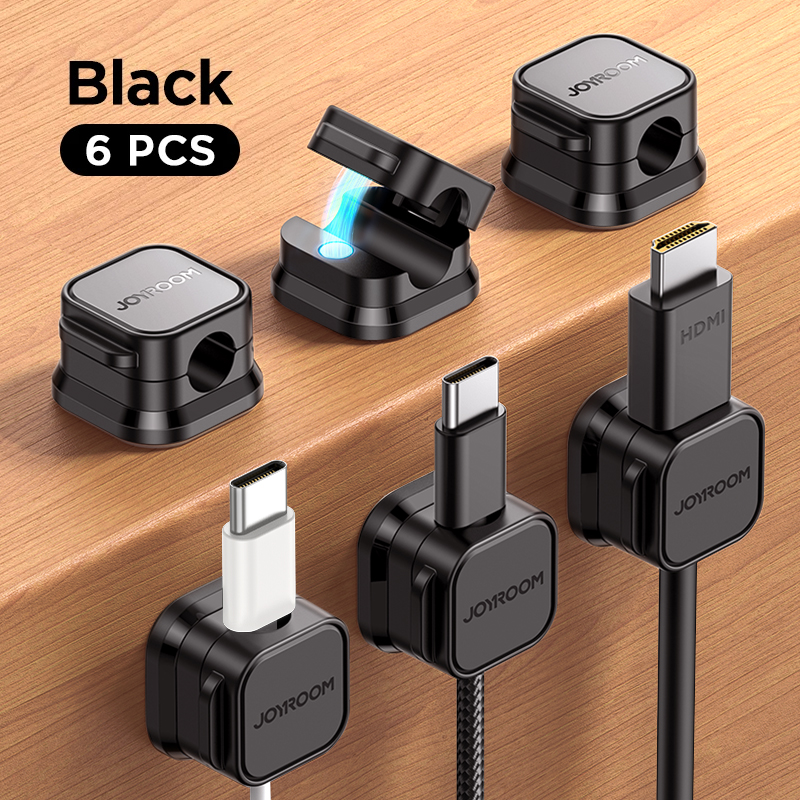 Magnetic Cable Clips Adjustable Cord Holder for Under Desk Cable Management