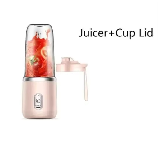 Portable USB Mini Juicer Cup Travel Blender for Smoothies and Juices with Single & Double Cups
