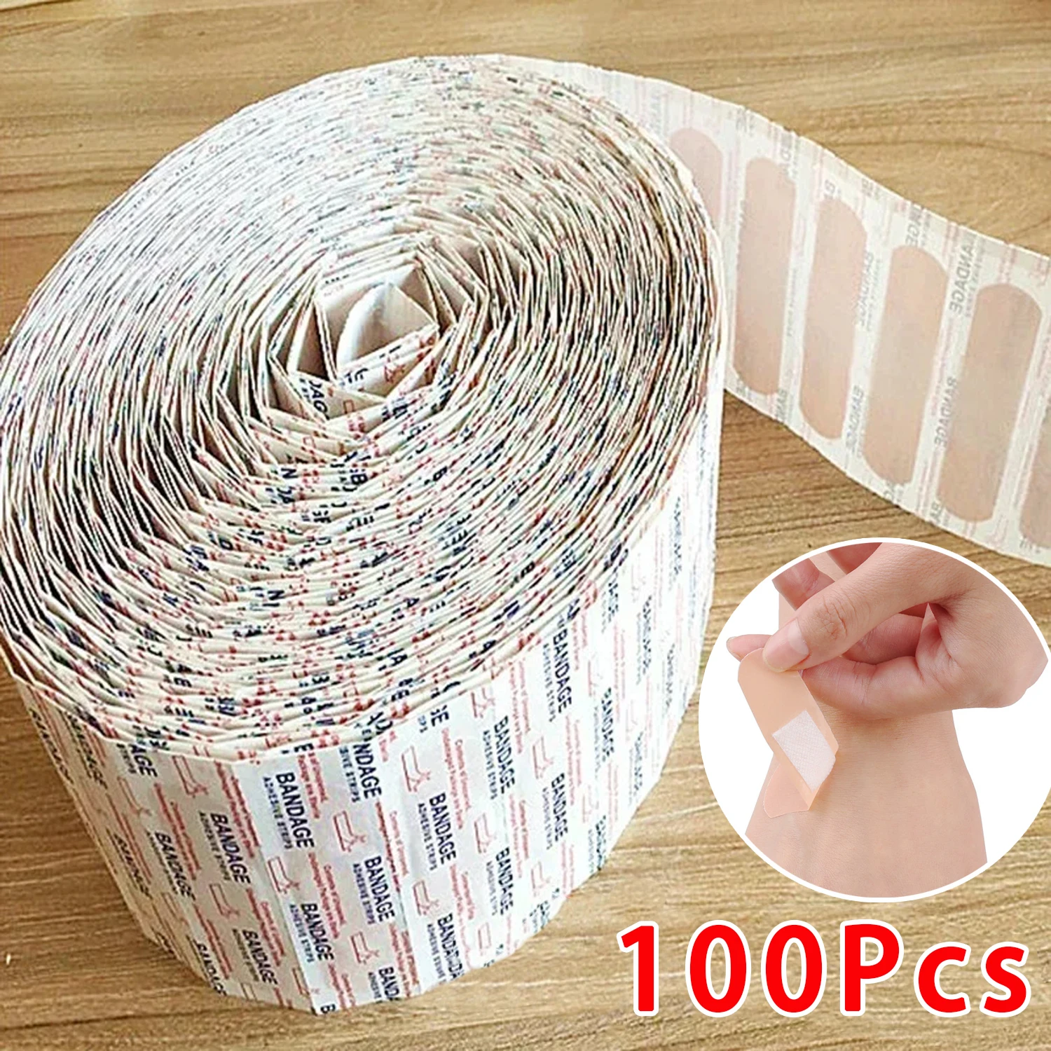 Waterproof Adhesive Band-Aids Breathable Cushion First Aid Plasters.