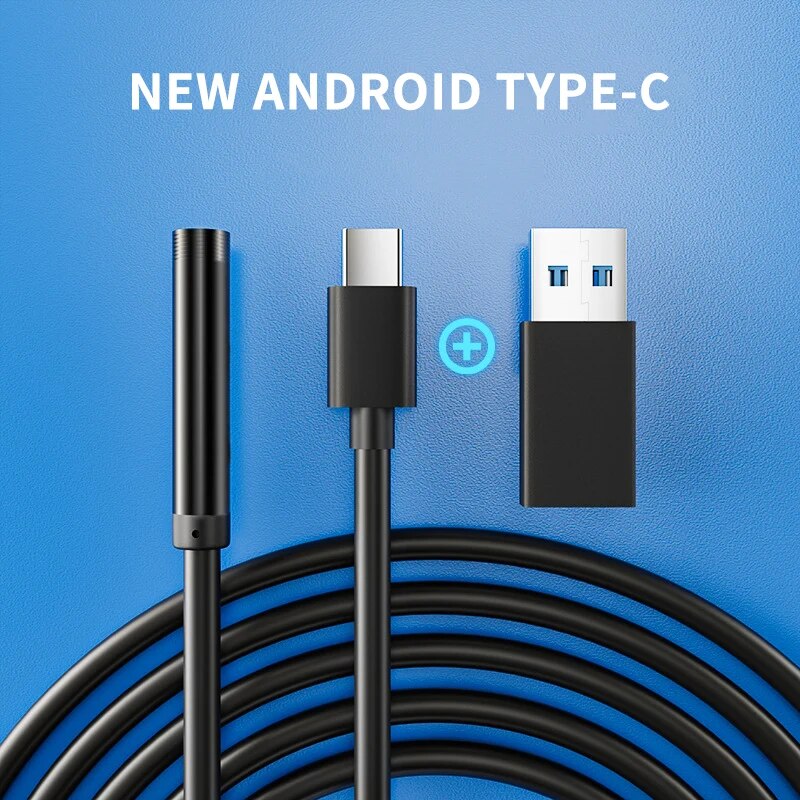 TYPE-C Endoscope Camera Waterproof USB Inspection Camera for Phones & PCs