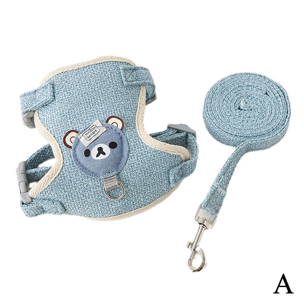 Adjustable Pet Harness for Small Dogs and Cats Breathable and Convenient Leash Vest