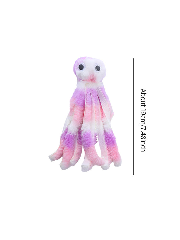 Interactive Octopus Plush Cat Toy Bite-Resistant & Teeth Cleaning