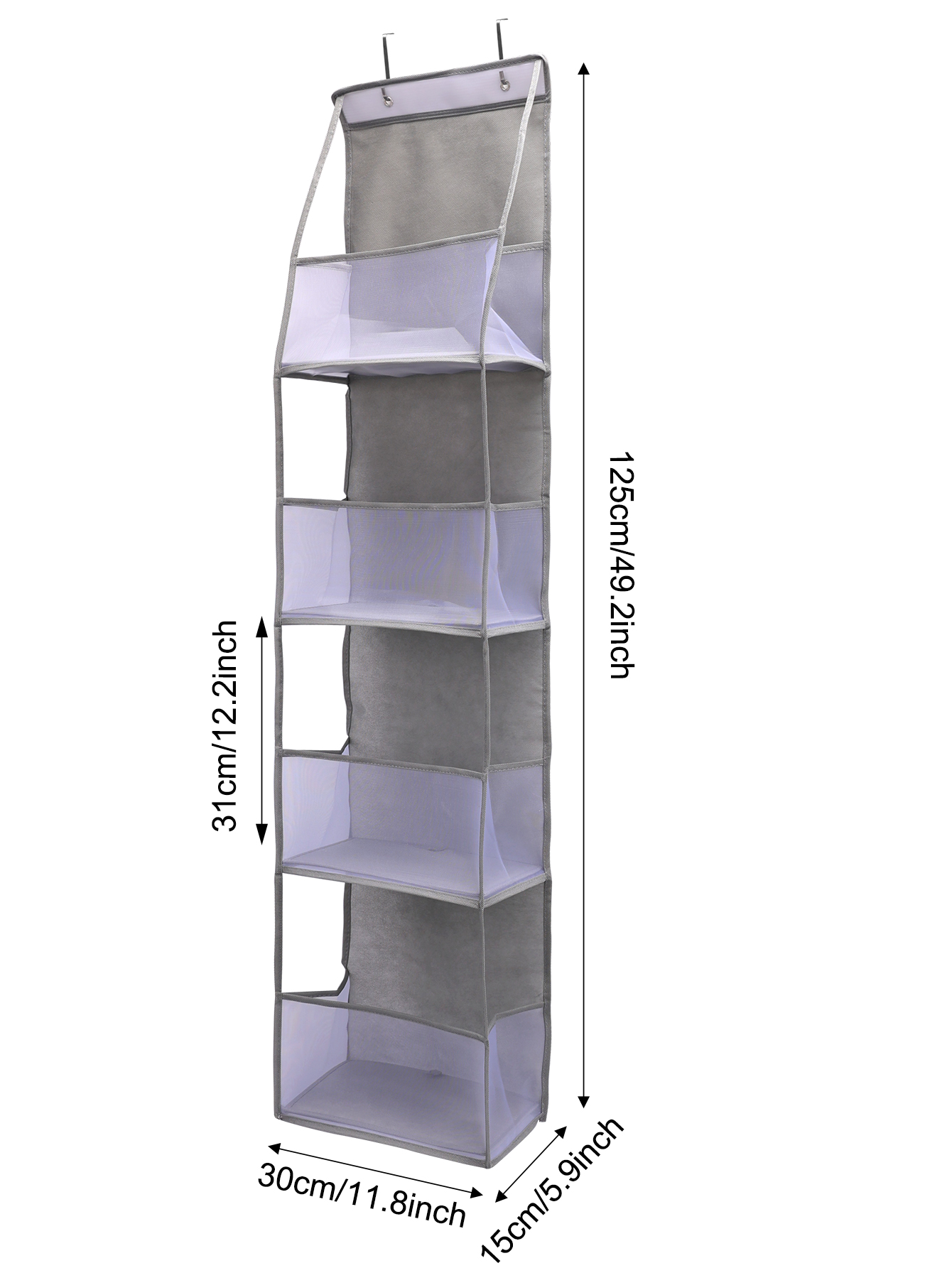 Door Hanging Organizer for Cosmetics Wall Hanging Storage for Nursery, Bathroom, Closet, Bedroom, and Dorm