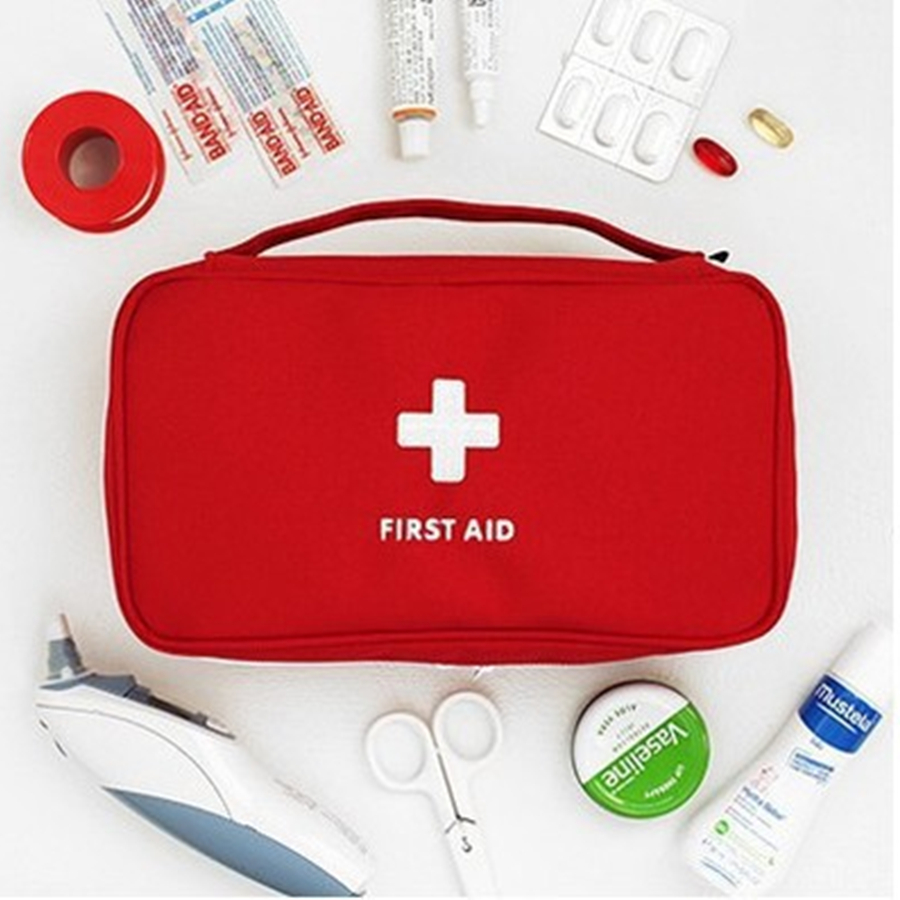 Portable First Aid Kit Bag Travel Medical Storage Organizer Durable Emergency Medicine Pouch for Home Car Outdoor