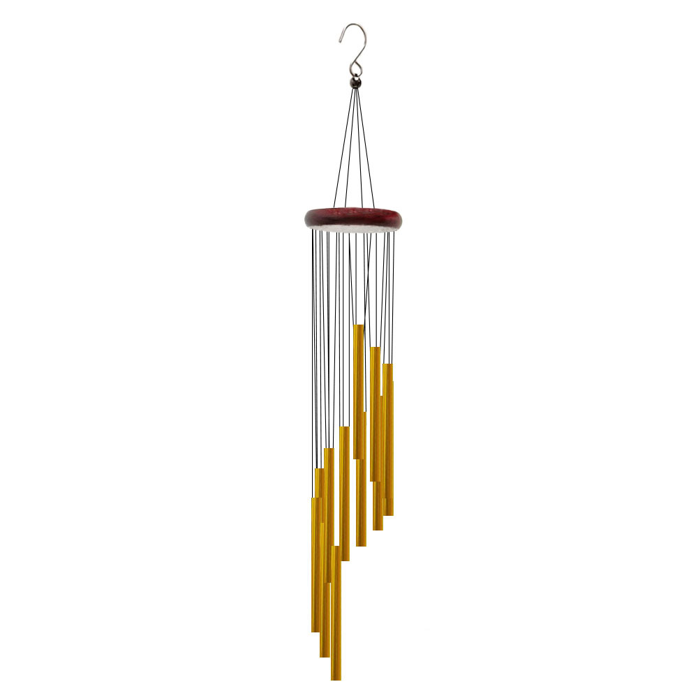 Elegant Aluminum Wind Chimes Tube Outdoor Garden Wind Chime with Hook for Patio, Memorial and Home Decor