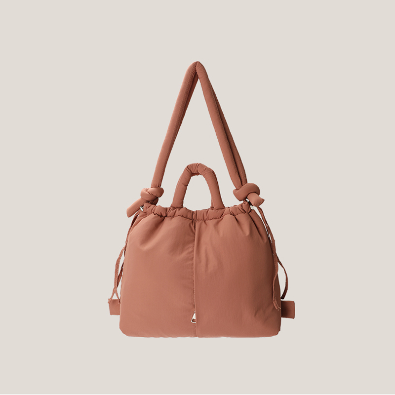 Casual Nylon Padded Tote Bag Designer Soft Puffer Womens Shoulder Crossbody Bag Simple Vintage Large Capacity Handbag