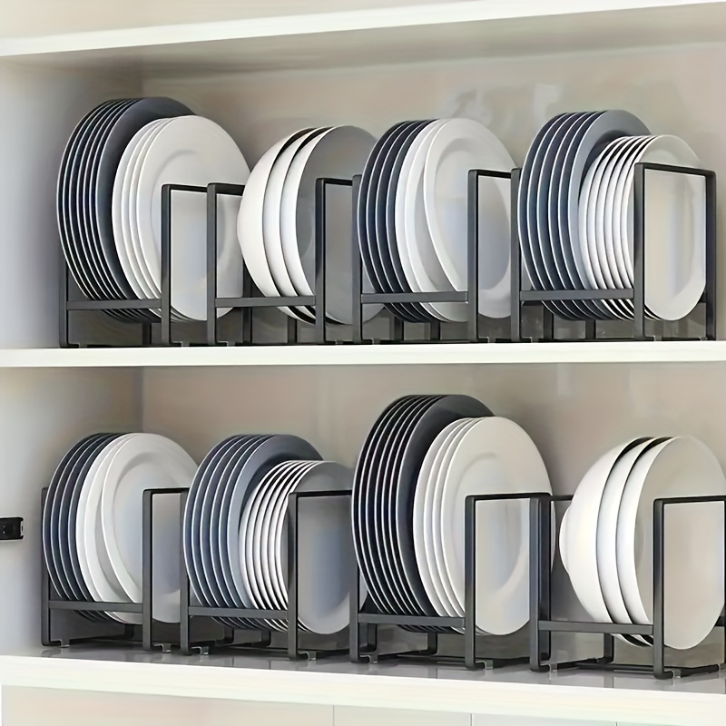 Kitchen Plate Storage Rack Space-Saving Dish Organizer | Inspire Uplift