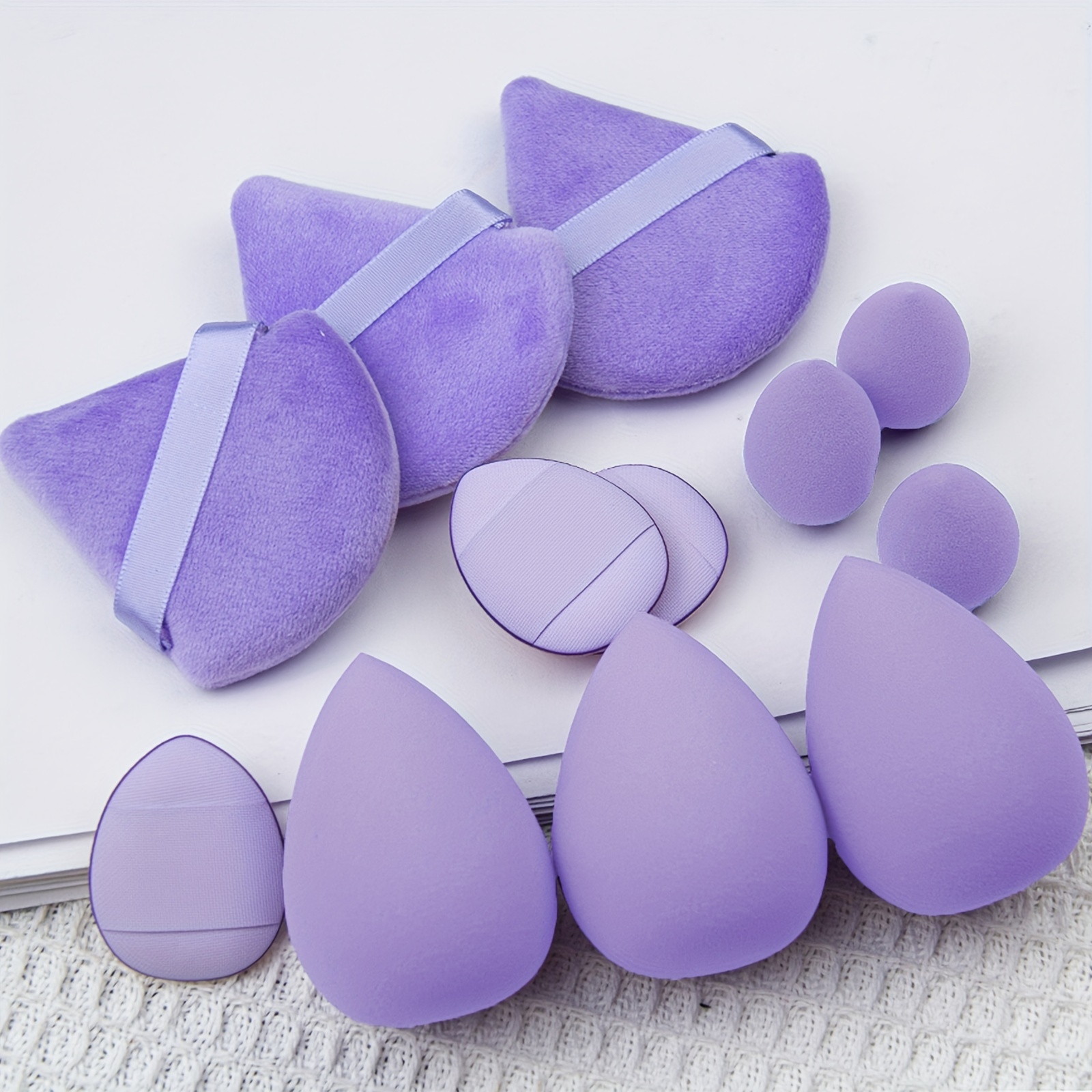 Professional Makeup Sponge Set Soft, Multi-Purpose Blending Tools for Flawless Foundation & Blush Ap
