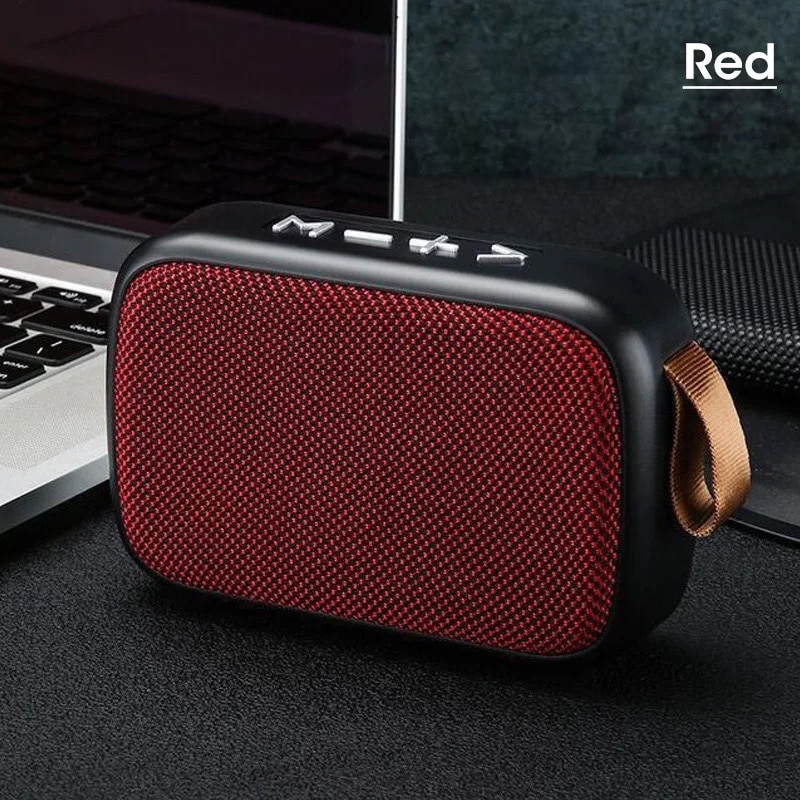 Portable Wireless Subwoofer Mini Speaker Outdoor Bluetooth Speaker with Cloth Design & Card Slot