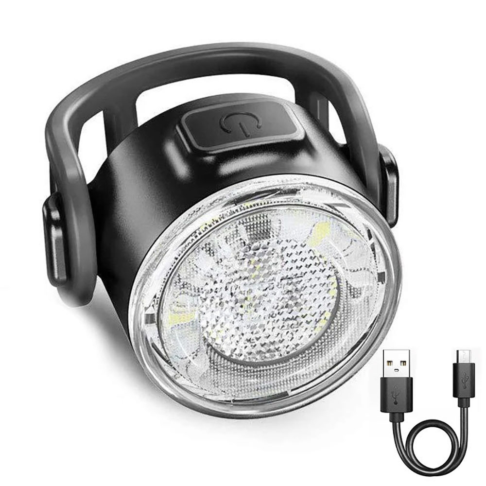 Rechargeable LED Bicycle Light Mini Night Safety Taillight & Front Lamp for Cycling, USB Charging, Waterproof