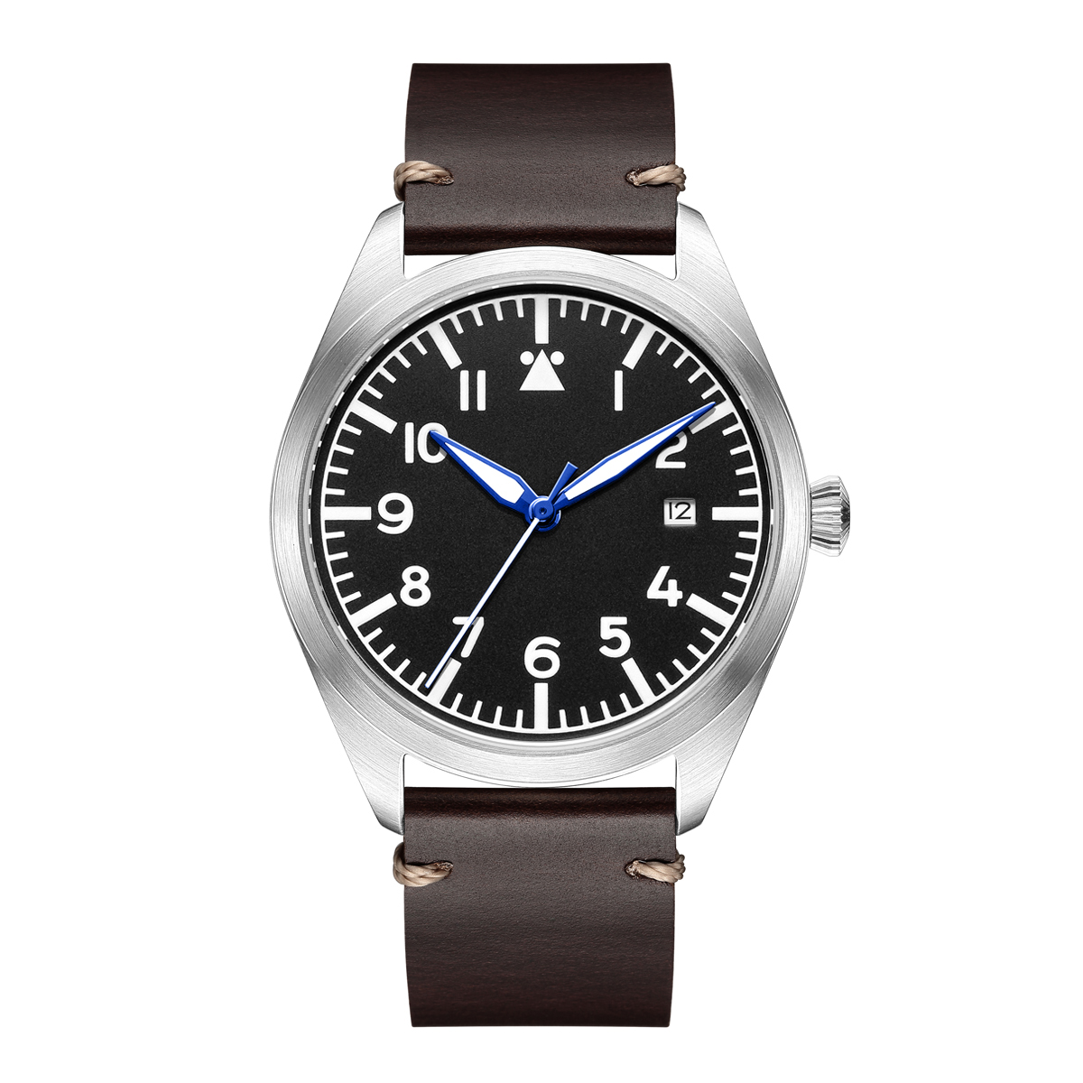 Pilot Watch Aviator Automatic Mechanical Wristwatch Luxury Stainless Steel Field Watch