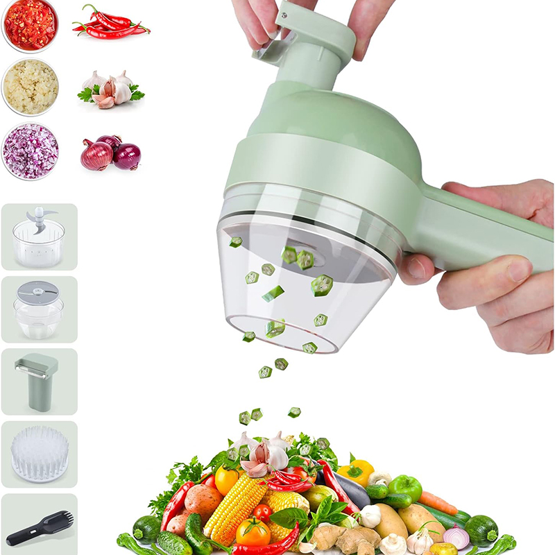 Wireless Rechargeable Vegetable Cutter & Food Processor Portable, Versatile Chopper for Garlic, Meat, and More