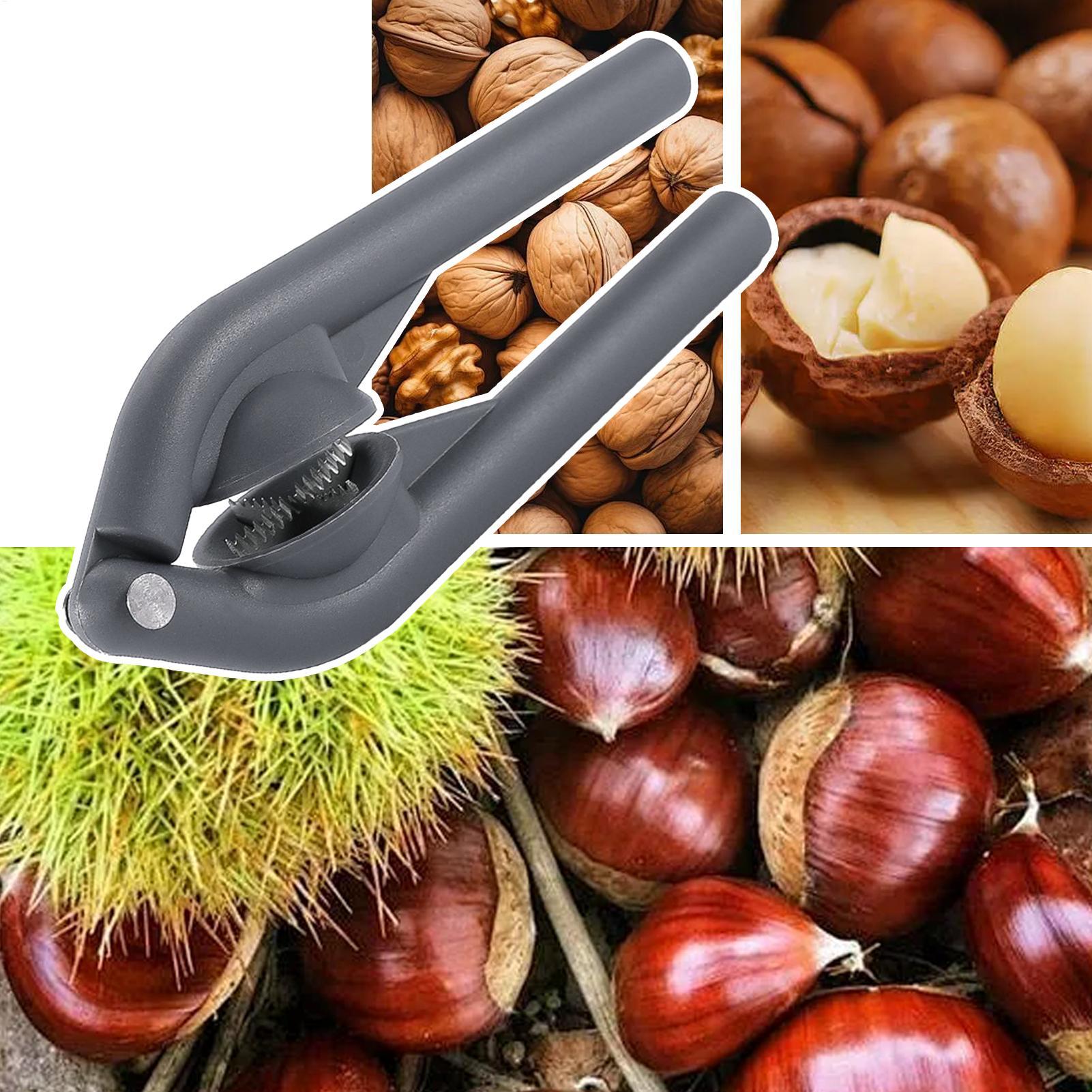 Stainless Steel Chestnut Nutcracker Tool Walnut & Chestnut Shelling Cutter for Easy Kitchen Use