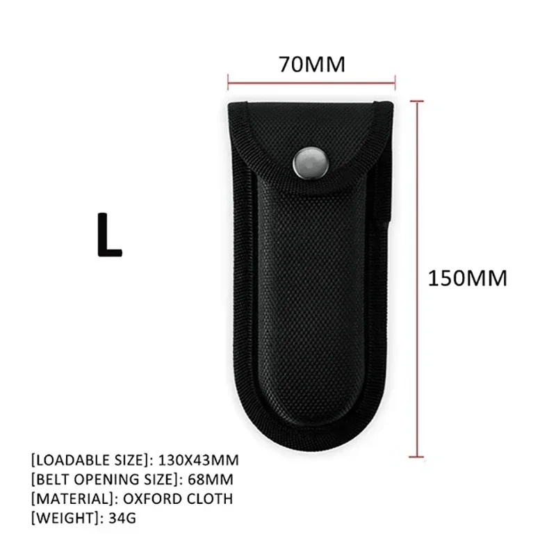 Tactical Knife Pouch Set Durable Nylon Case for Folding Knives, Multi-tool Pliers & Accessories