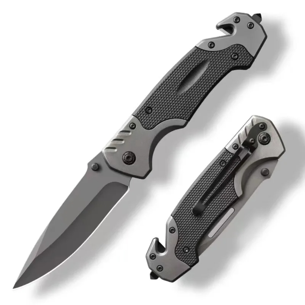 Tactical Folding Survival Knife Multifunctional Camping Pocket Knife for Outdoor Defense and Adventure
