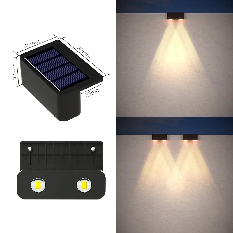 LED Solar Outdoor Lights Waterproof Porch & Stair Decorative Lamp for Yard, Pool, Garden & Fence