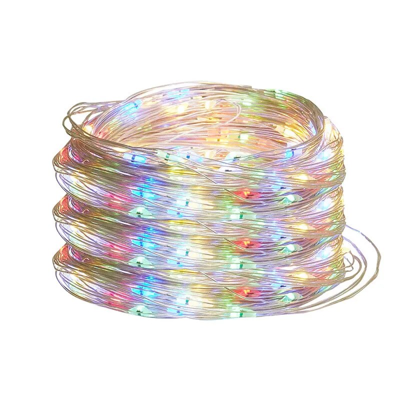 LED String Lights Silver Wire Fairy Lights Waterproof Garland Lights for Christmas, Wedding.