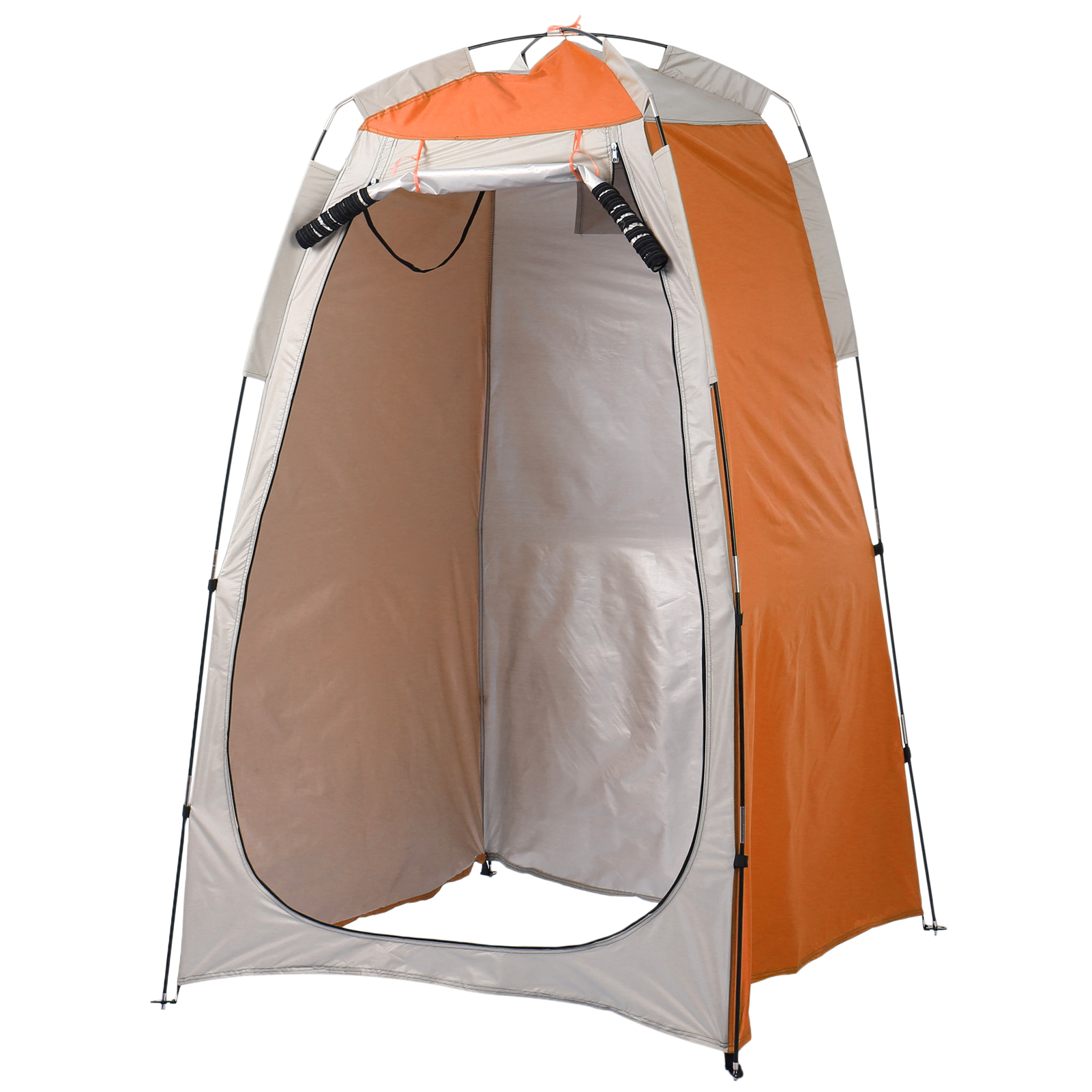 Portable Beach Shower & Toilet Privacy Tent Outdoor Sun & Rain Shelter with Window for Camping