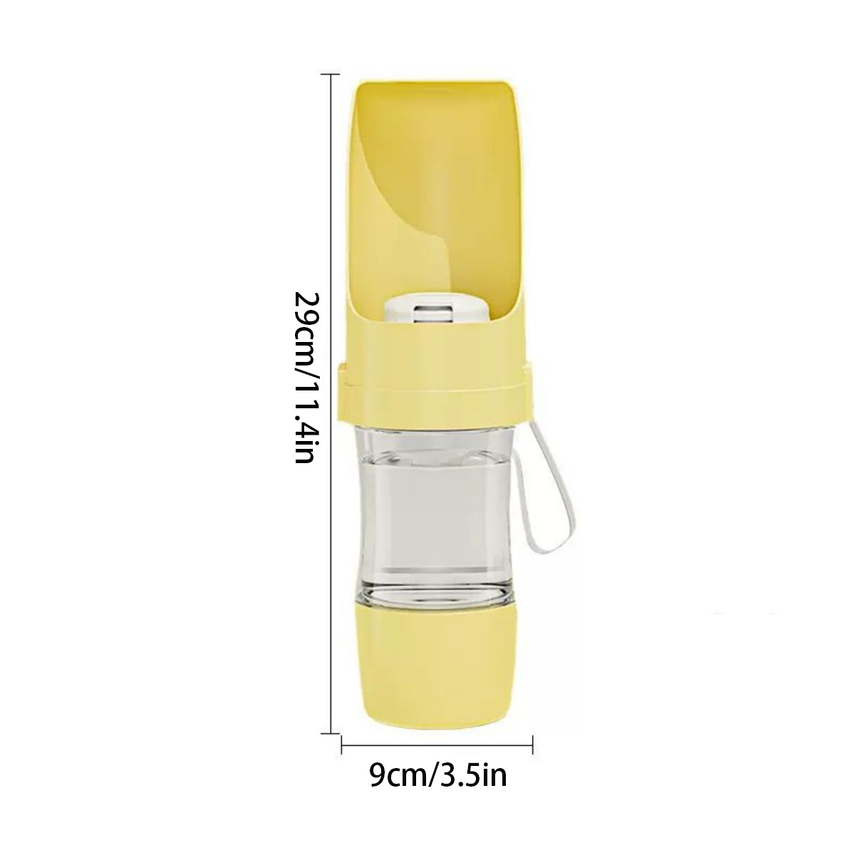 Portable Pet Water Bottle & Food Storage Feeder for Dogs & Cats Travel-Friendly, Outdoor Hydration & Feeding Solution