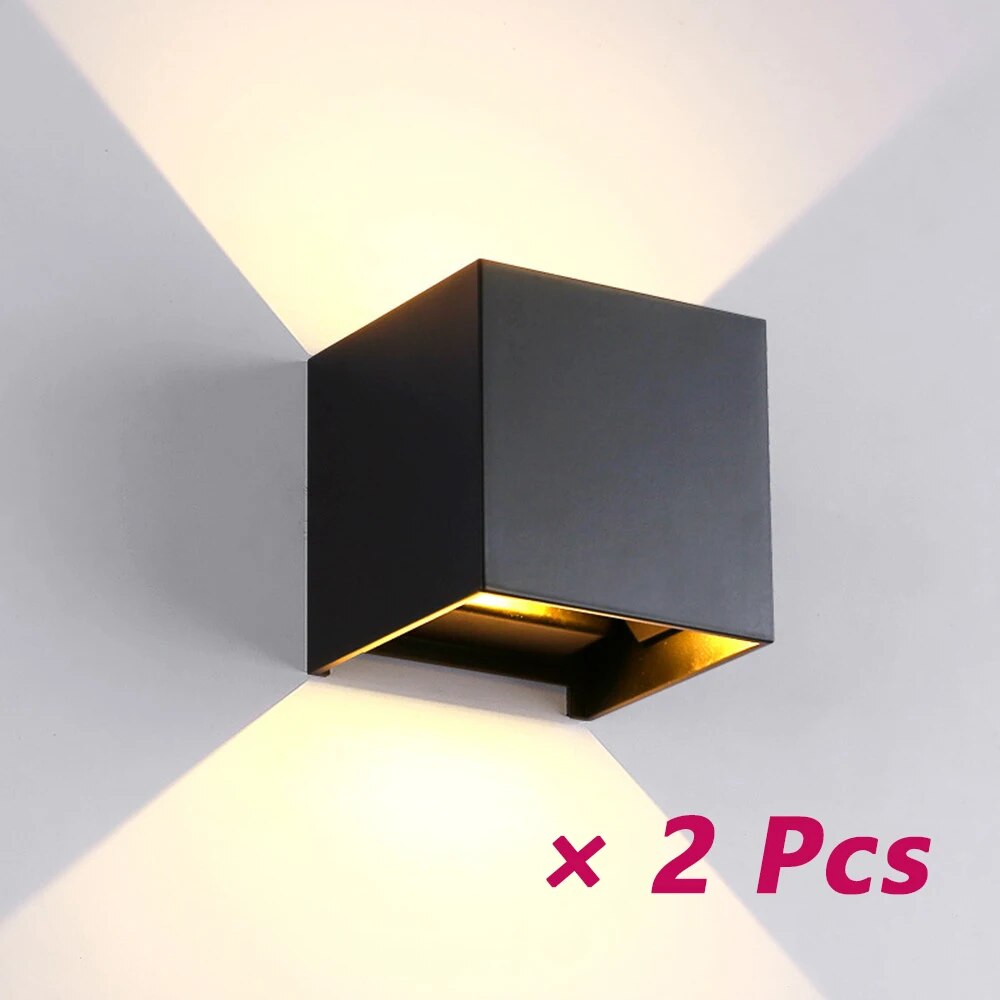 LED Wall Lights Waterproof Nordic Outdoor Wall Lamp for Garden Porch Bedroom