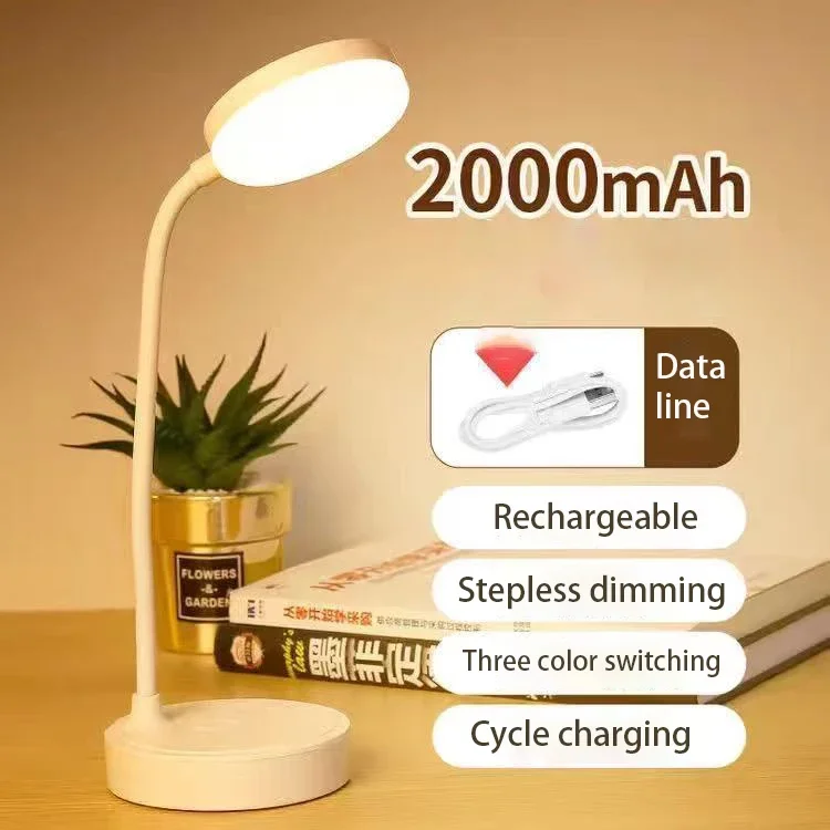 Flexible LED Desk Lamp with Level Dimmer USB Powered Eye Caring Reading Light