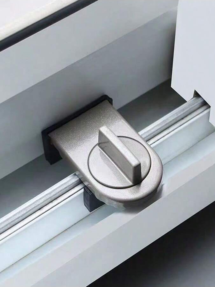 No Drill Sliding Door Lock Child Safety Window Security Latch