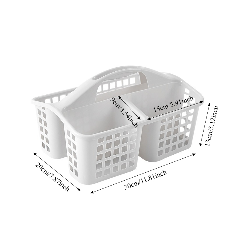 Portable Shower Caddy Bathroom Organizer Basket with Handle for Dorm and Travel Storage