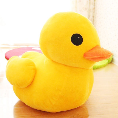 Big Yellow Duck Mini Plush Toy Cute Soft Cartoon Stuffed Animal Gift for Kids
