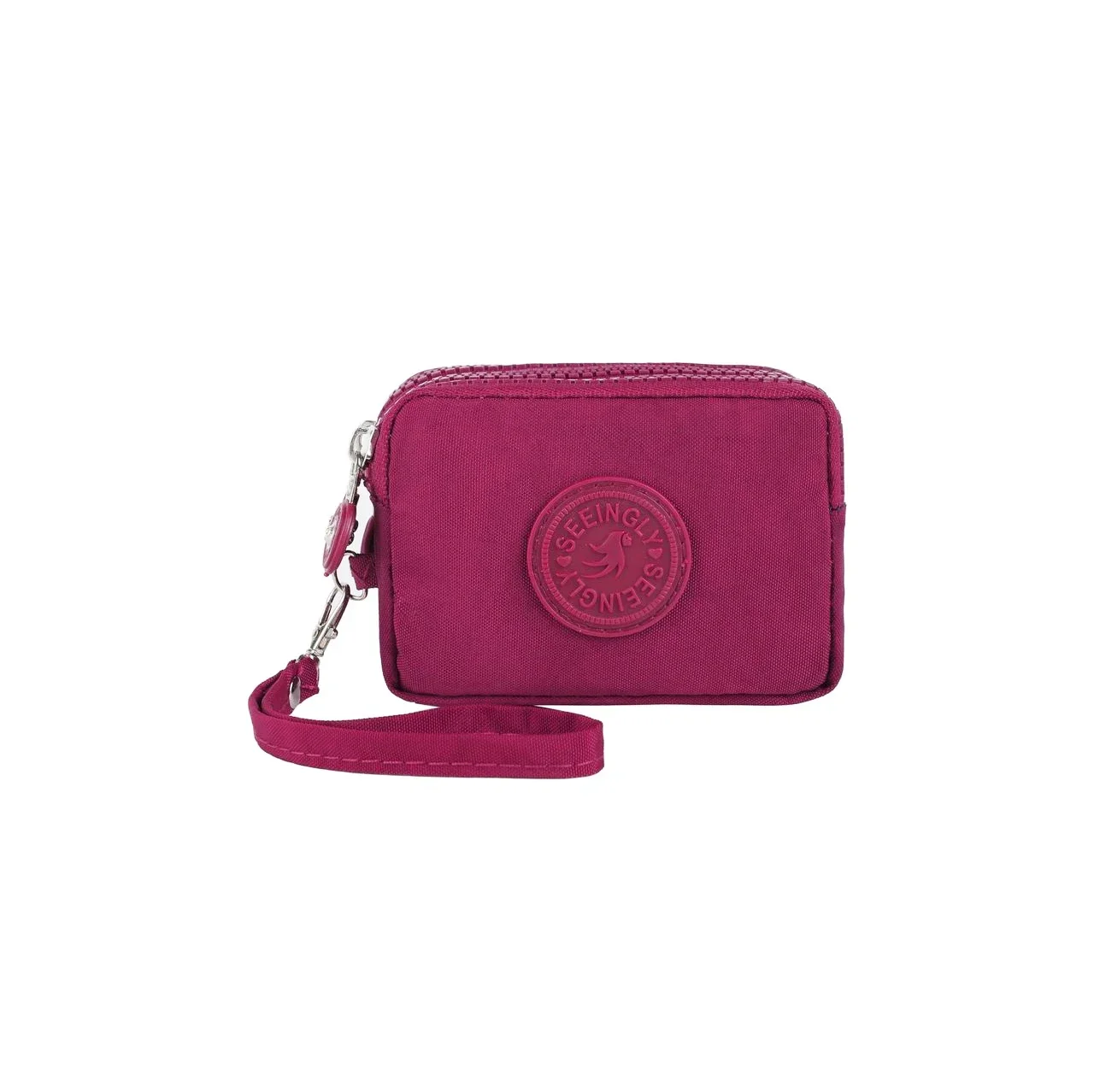 Mini Nylon Coin Purse Key Bag for Women with Zipper Waterproof Card Holder