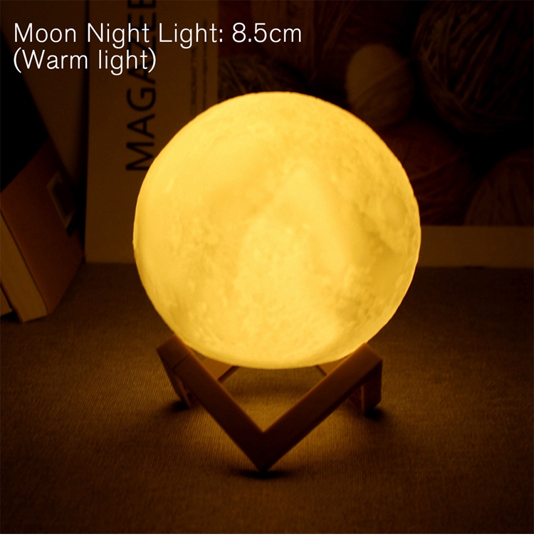 USB Powered Moon Light Starry Sky LED Night Light for Bedroom Kids Gift
