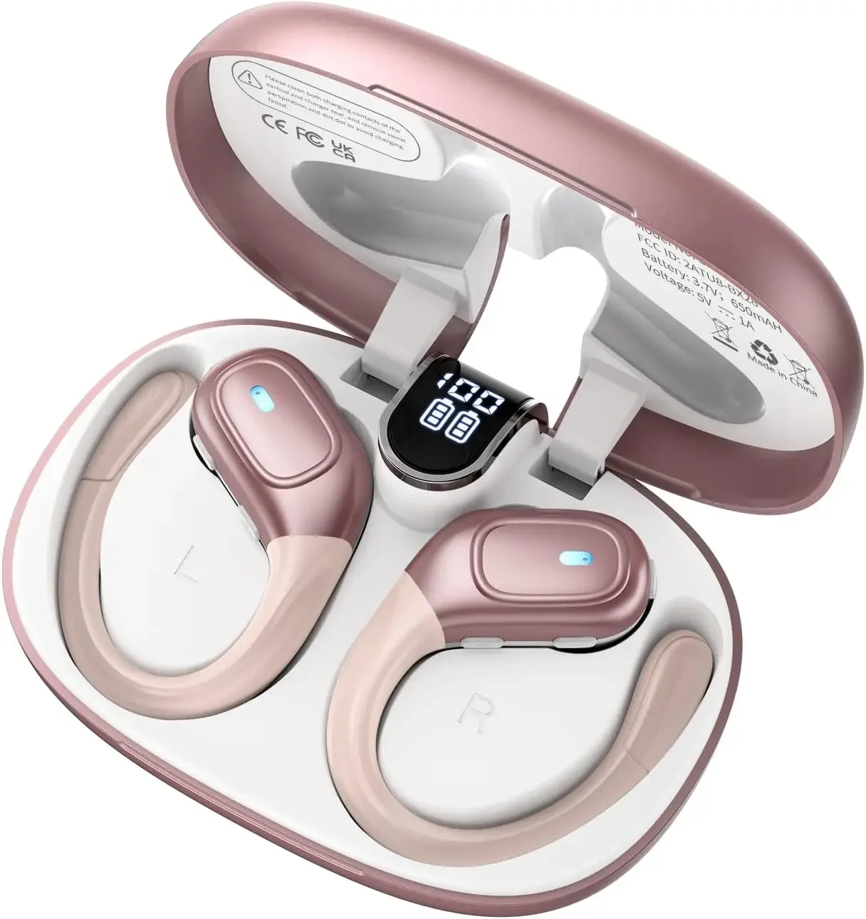 Sport Bluetooth Earhook Wireless Earbuds Waterproof Headphones