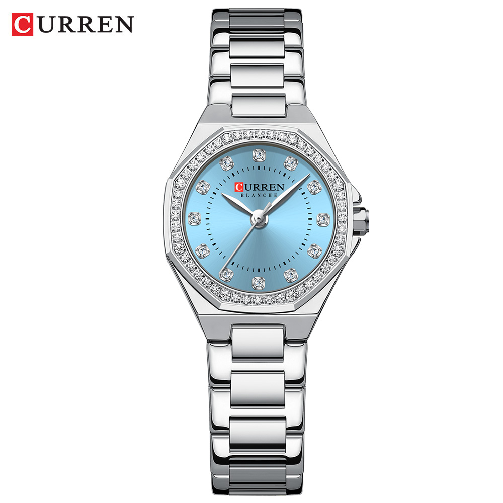 Elegant Womens Fashion Quartz Watch Stainless Steel Waterproof Ladies Wrist Watch