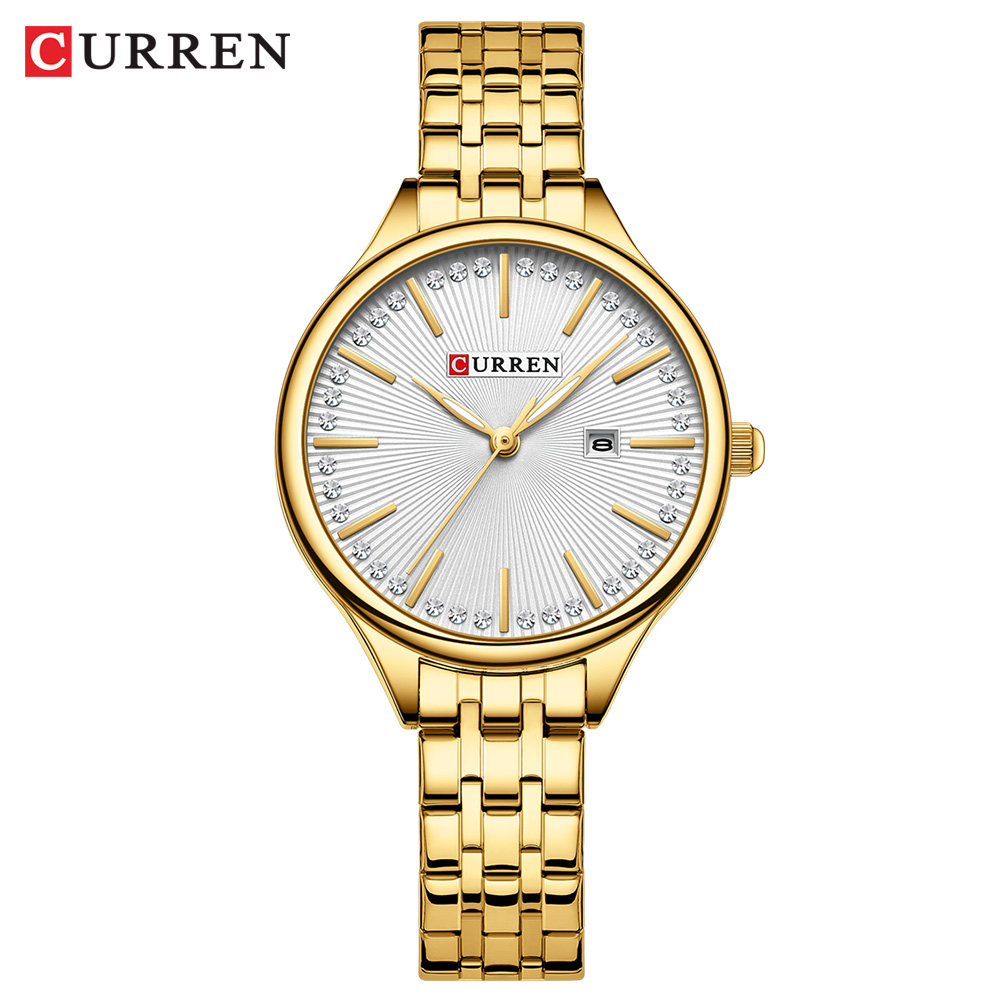 Elegant Womens Luxury Quartz Wrist Watch Stainless Steel Fashion Watch