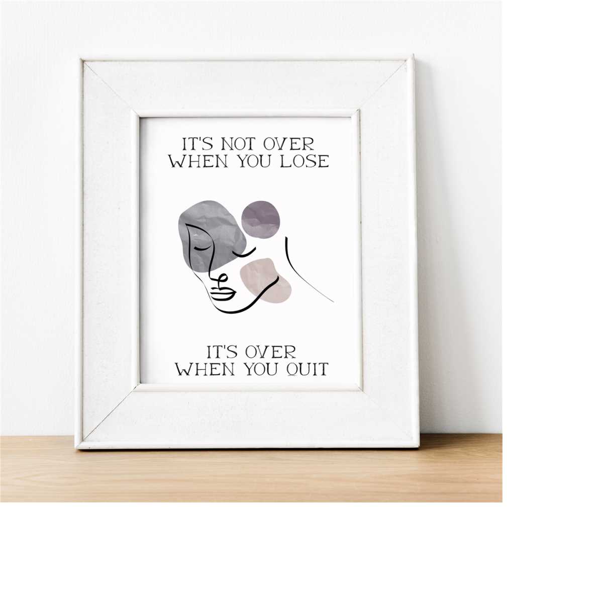 INSPIRATIONAL WALL ART Quote Poster Printable Motivational P Inspire