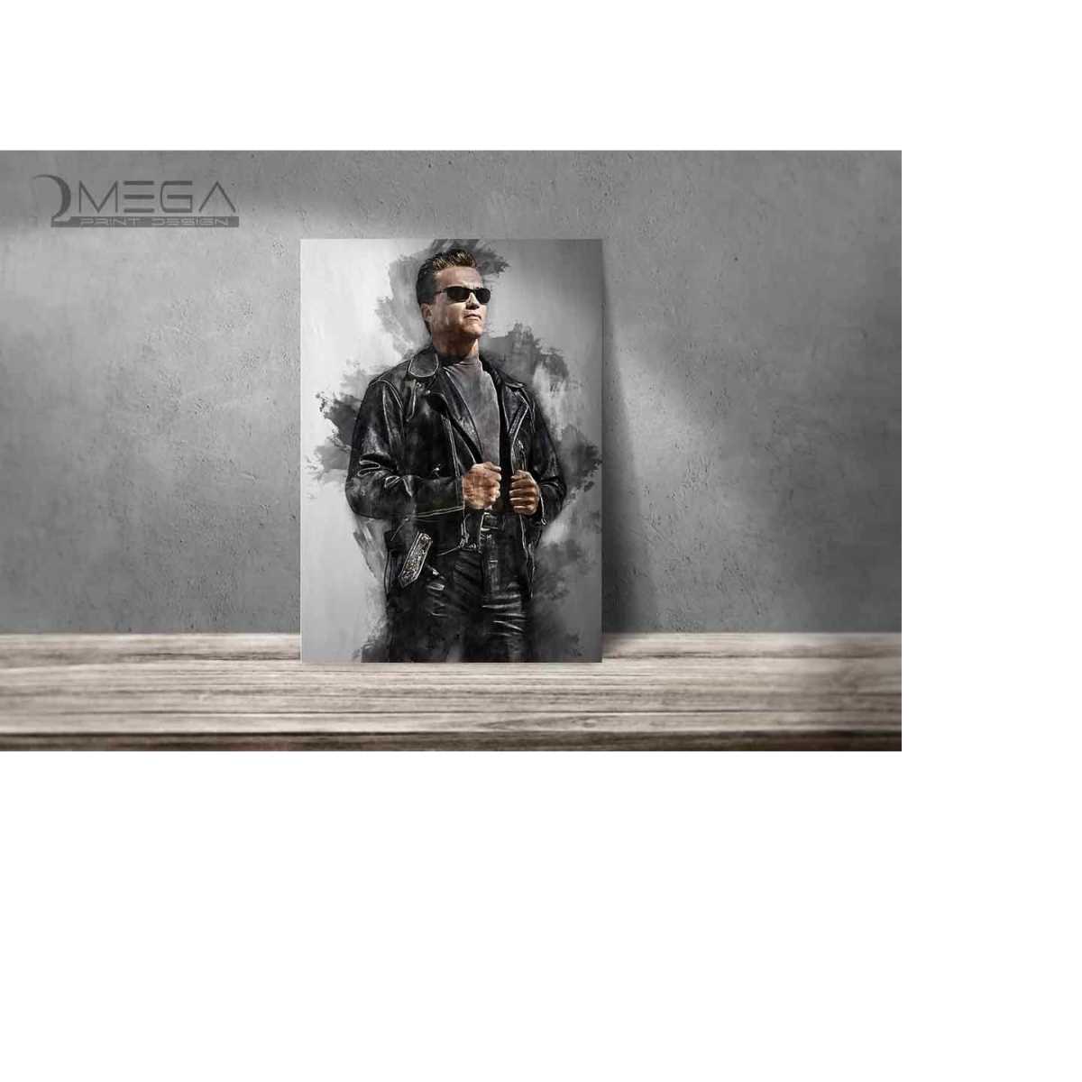 Terminator poster Arnold Schwarzenegger print art print wall - Inspire ...