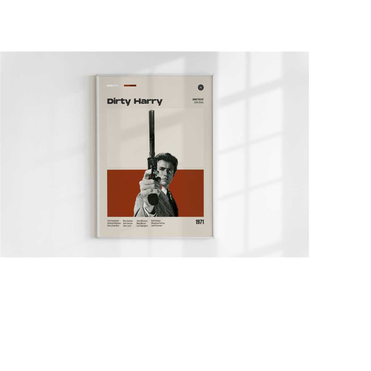 T-Shirt Vintage Dirty Harry Movie Poster - Tailles S à 5XL | 100% Coton, Made In USA | Neuf Avec étiquettes
