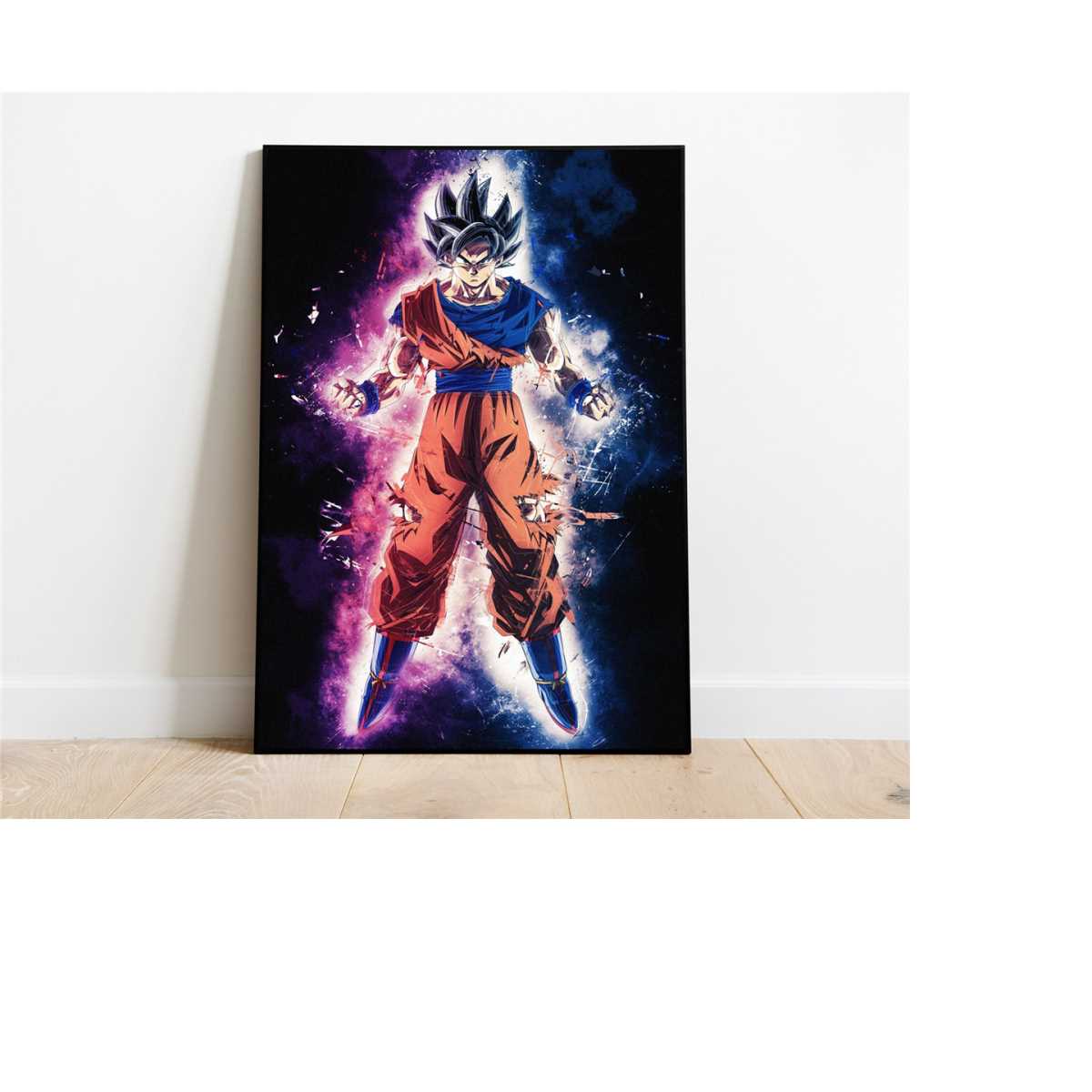 Ultra Instinct Son Goku Art Print Dragon Ball Z Anime Japane | Inspire ...