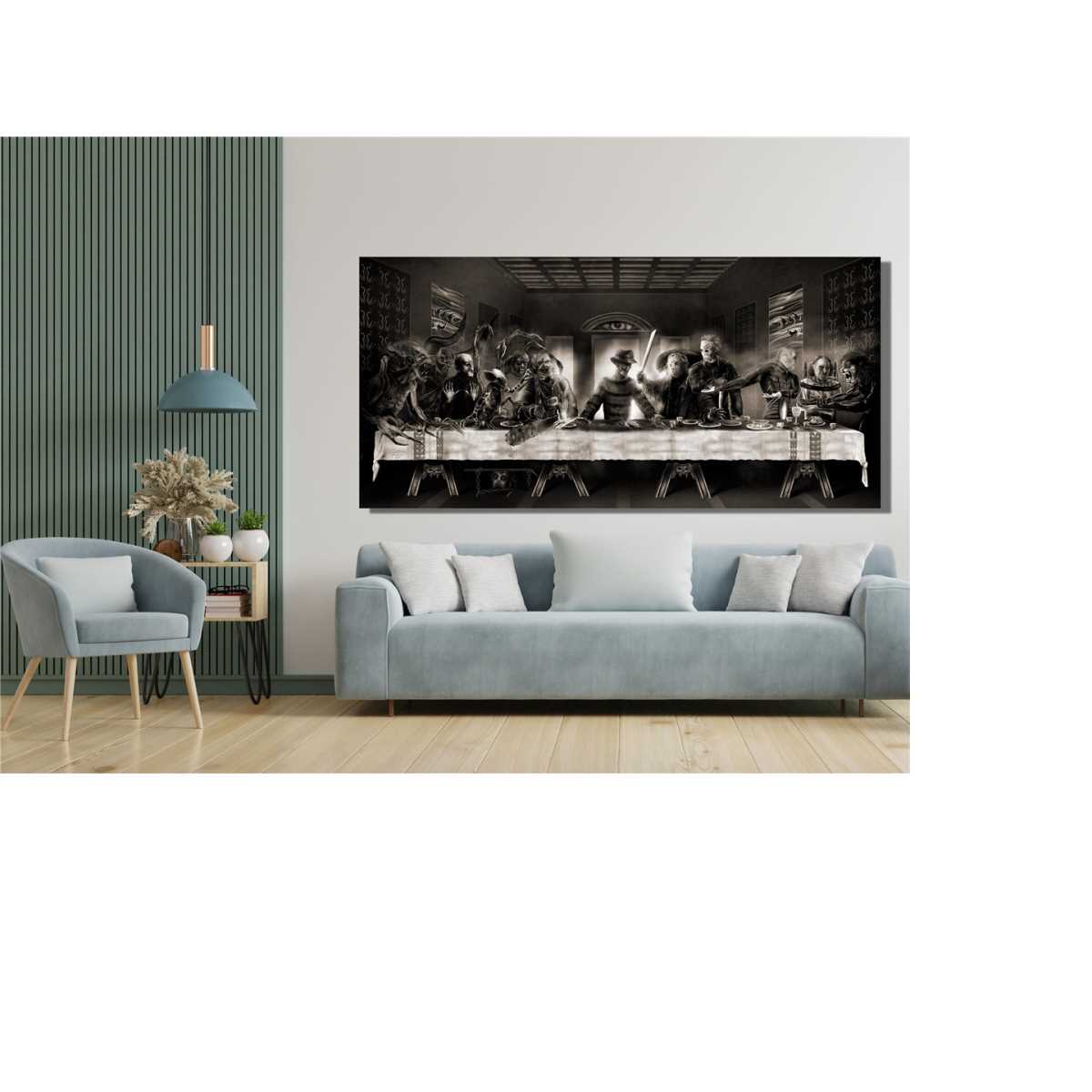 Last Supper Zombies Poster Print, Last Supper Alien Canvas, | Inspire ...